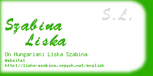 szabina liska business card